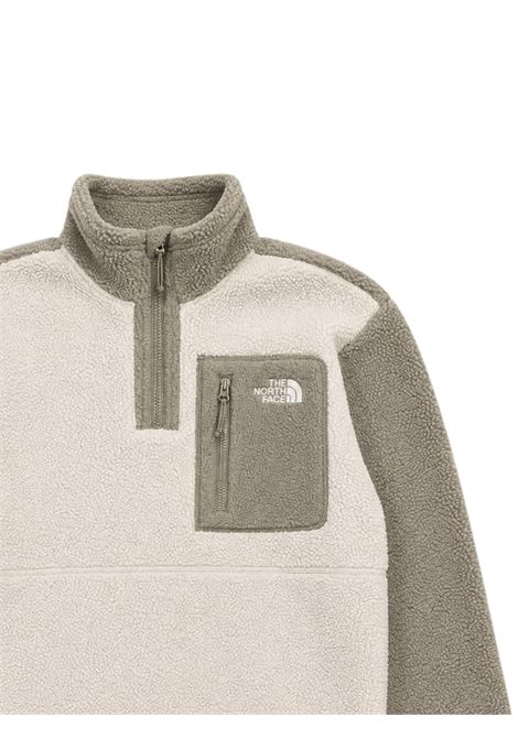 Felpa unisex grigia in sherpa THE NORTH FACE | 0A8J61GRIGIO